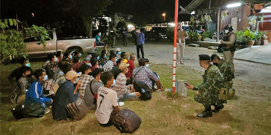 ထိုင်းနိုင်ငံတွင် တရားမဝင် ဝင်ရောက်လာသည့် မြန်မာ ၇၀ ကျော် ထပ်မံဖမ်းဆီးခံရ