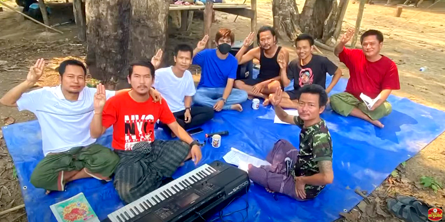 ပြည်သူ့ဘက်တော်သား ဟားငါးကောင်အဖွဲ့ တော်လှန်သင်္ကြန် ထုတ်လွှင့်မည်(ရုပ်သံ)