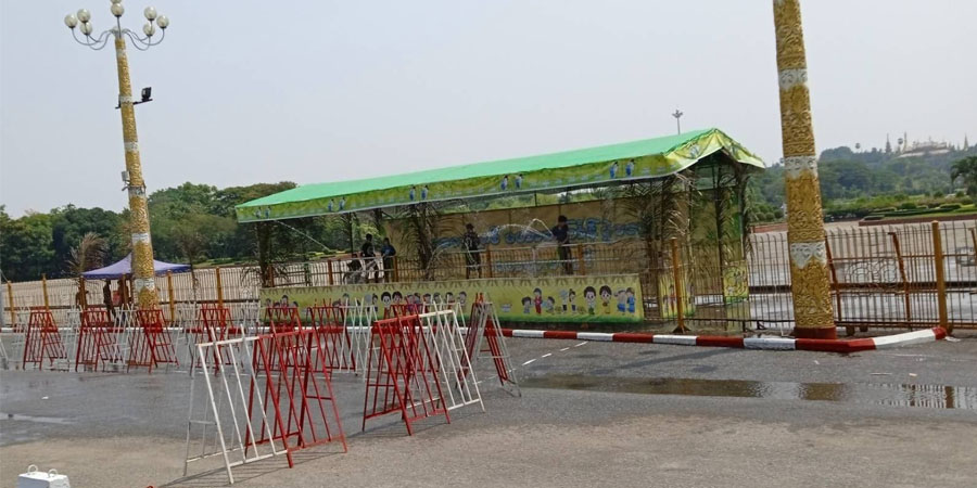 ရန်ကုန်သင်္ကြန်ပွဲကို စစ်အုပ်စုက ကျပ် ၅,၀၀၀ စားများဖြင့် လုံခြုံရေးတင်းကျပ် ကျင်းပ