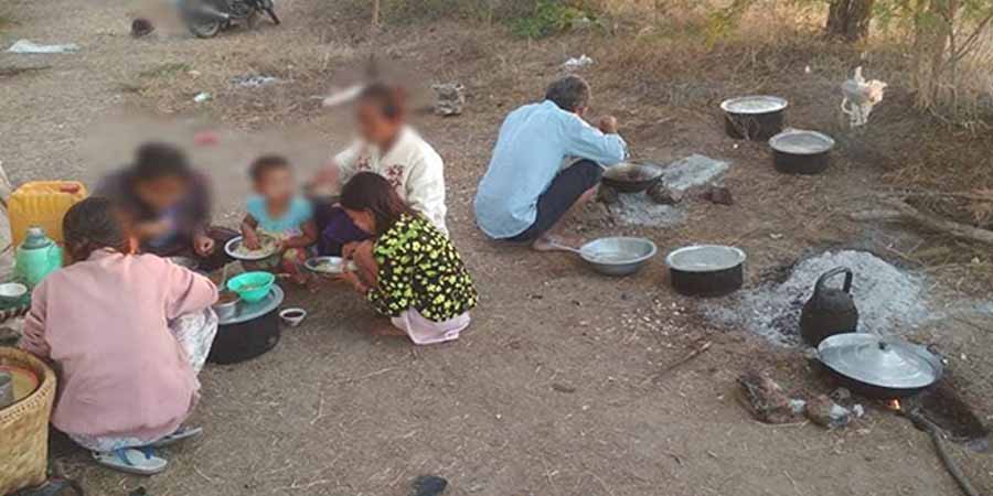 ကျွန်းလှမြို့နယ်၊ ဝေလမူကျေးရွာကို စစ်ကောင်စီတပ်ကဝင်ရောက်ပြီး  ရွာလုံးကျွတ်မီးရှို့