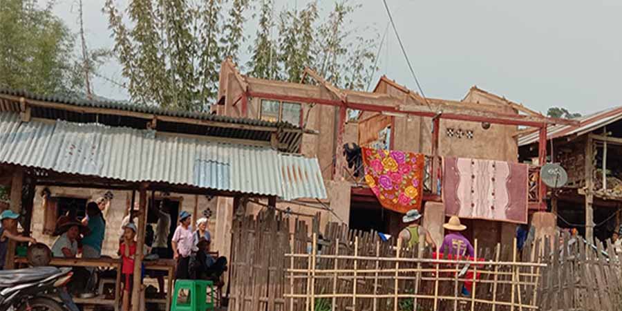 သိန္နီတွင် မိုးသက်လေပြင်းကြောင့် ပျက်စီးခဲ့သည့် အိမ်ခြေ ၇၀ ကျော် အကူအညီလိုအပ်