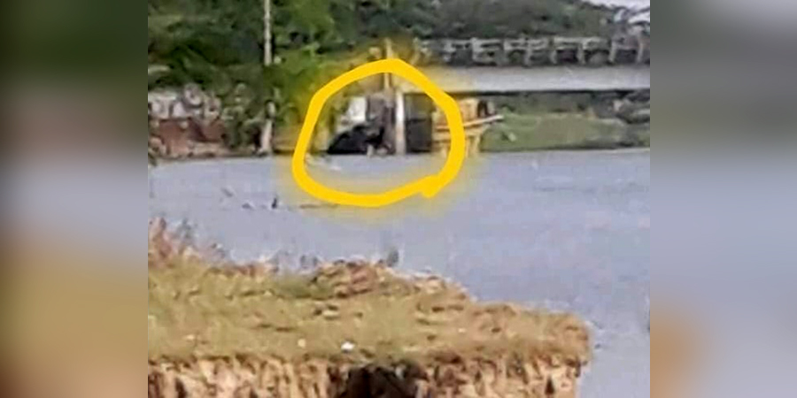 ခရမ်းမြို့နယ်တွင် စစ်ကောင်စီကား ၁ စီး ချောင်းအတွင်း ထိုးကျ