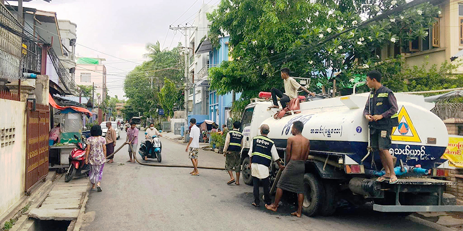 မန္တလေးက မြို့နယ်တချို့တွင် စည်ပင်ရေမလာသဖြင့် ပြည်သူများ သုံးရေအခက်အခဲဖြစ်နေ