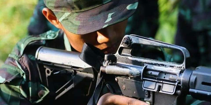 ရေးမြို့ရှိ စစ်ကောင်စီတပ်ရင်းကို ရေးဘီလူးတပ်ဖွဲ့ဝင်များ စီးနင်းတိုက်ခိုက်