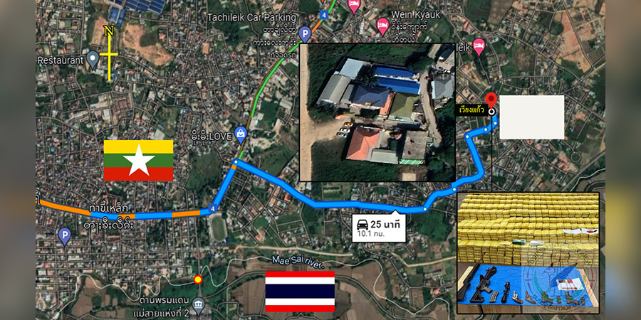 တာချီလိတ် KTV ဆိုင်တွင် ရန်ဖြစ်ရာက စိတ်ကြွဆေးပြားသန်းချီနှင့် လက်နက်များဖမ်းမိ