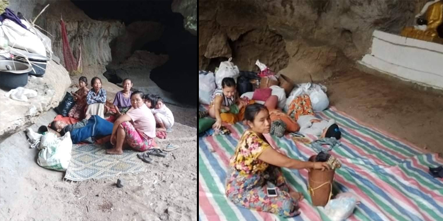 ကြာအင်းဆိပ်ကြီး စစ်ရှောင်ပြည်သူ ၃၀၀၀ ခန့်ကို KNU က ဆန်အိတ်များ ထောက်ပံ့