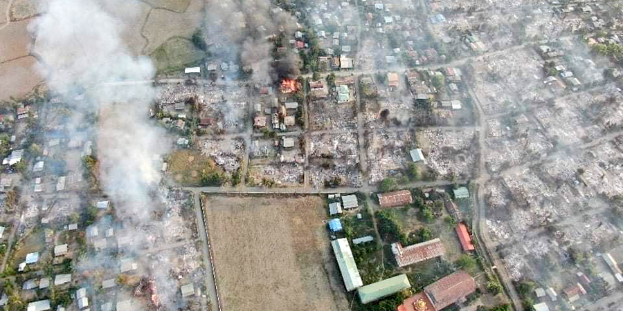 စစ်ကိုင်းတိုင်းအတွင်း နေအိမ်များကို စစ်ကောင်စီက နေ့စဉ်ရက်ဆက်မီးရှို့နေ၊ ပြည်သူများကို လူသားဒိုင်းအဖြစ် အသုံးပြု