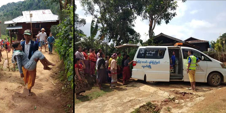 ကျောက်မဲတွင် လက်ဖက်သွားခူးသည့်မိသားစု မိုးကြိုးစက်ကွင်းမိ၊ ၁ ဦးဆေးရုံတင် ကုသနေရ