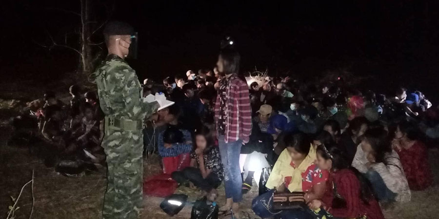 ထိုင်းနိုင်ငံတွင်း တရားမဝင် ဝင်ရောက်သည့် မြန်မာ ၁၀၀ နီးပါး ဖမ်းဆီးခံရ