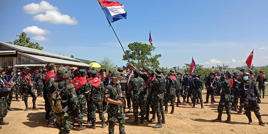 DKBA ဗိုလ်စလုံးအဖွဲ့ကို KNDO ဂုဏ်ပြုကြိုဆို