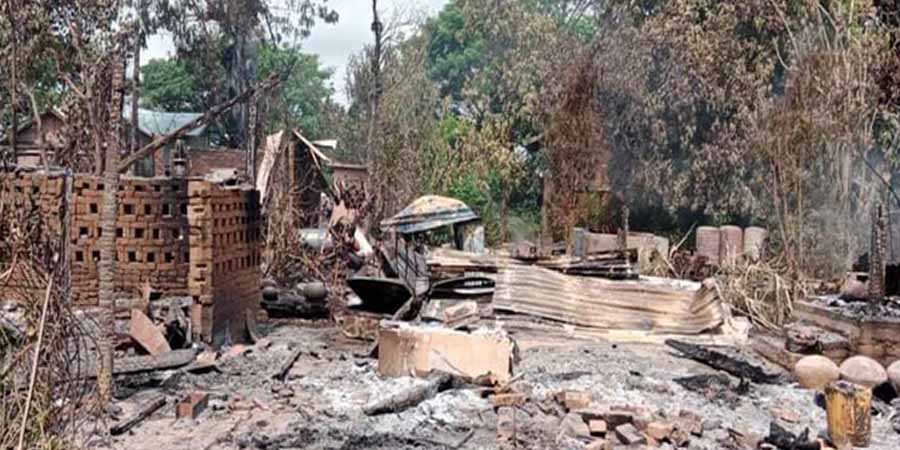 စစ်ကိုင်းတိုင်းအတွင်း ကျေးရွာများကို စစ်ကောင်စီတပ်က လက်နက်ကြီးဖြင့် ပစ်ခတ် အပြင်းအထန် လိုက်လံ မီးရှို့ဖျက်ဆီးနေ