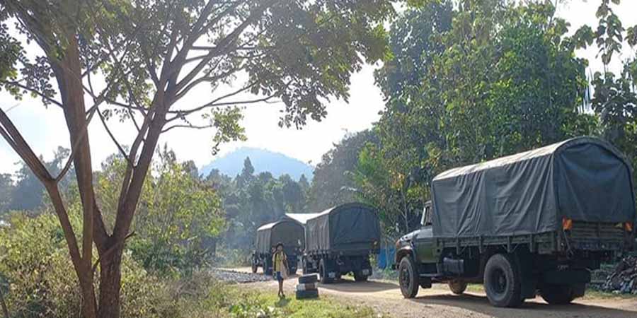 ဘီးလင်းတွင် စစ်ကောင်စီယာဉ်တန်း မိုင်းဆွဲတိုက်ခိုက်ခံရ၊ ၅ ဦးထက်မနည်း သေဆုံး