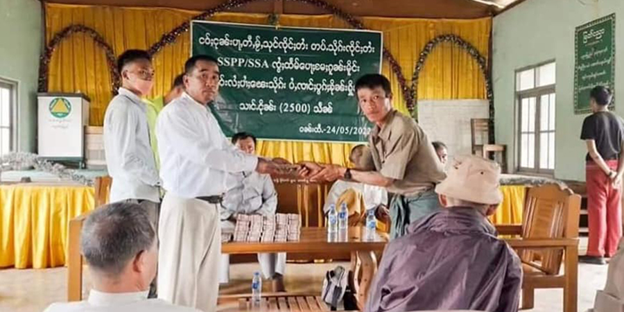 ကျောက်မဲစစ်ရှောင်ပြည်သူများကို SSPP/SSA တပ်က ကျပ်သိန်း ၂၅၀၀ ထောက်ပံ့