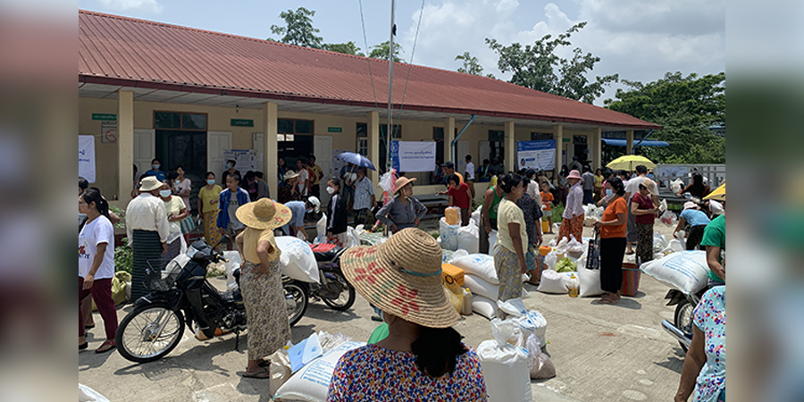 လွိုင်ကော်နှင့် ပတ်ဝန်းကျင်ရှိ စစ်ဘေးရှောင်များအတွက် WFP က စားနပ်ရိက္ခာဖြန့်ဝေ