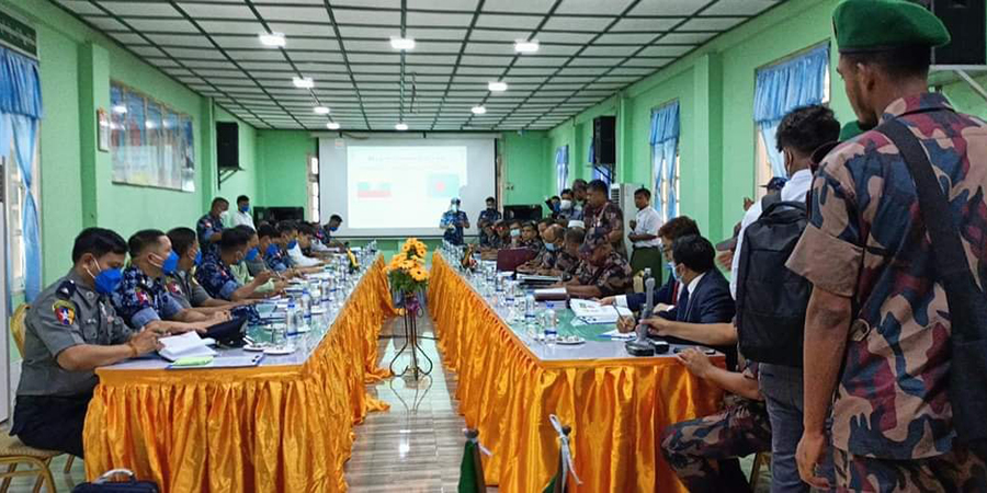 မြန်မာ-ဘင်္ဂလားဒေ့ရှ် နှစ်နိုင်ငံ နယ်ခြားစောင့်တပ်မှူးအဆင့် တွေ့ဆုံဆွေးနွေး