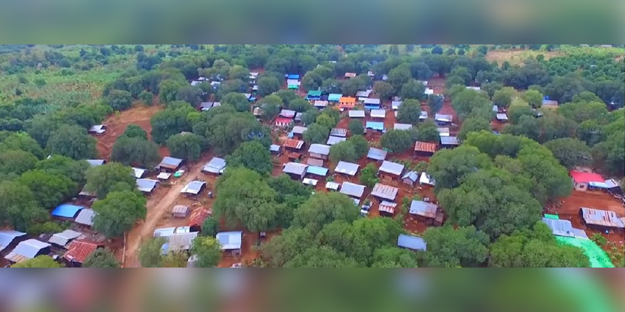 ပုပ္ပားတောင်အနီး လျှော်တောရွာရှိ စိုက်ခင်းတဲများကို စစ်ကောင်စီတပ် မီးရှို့