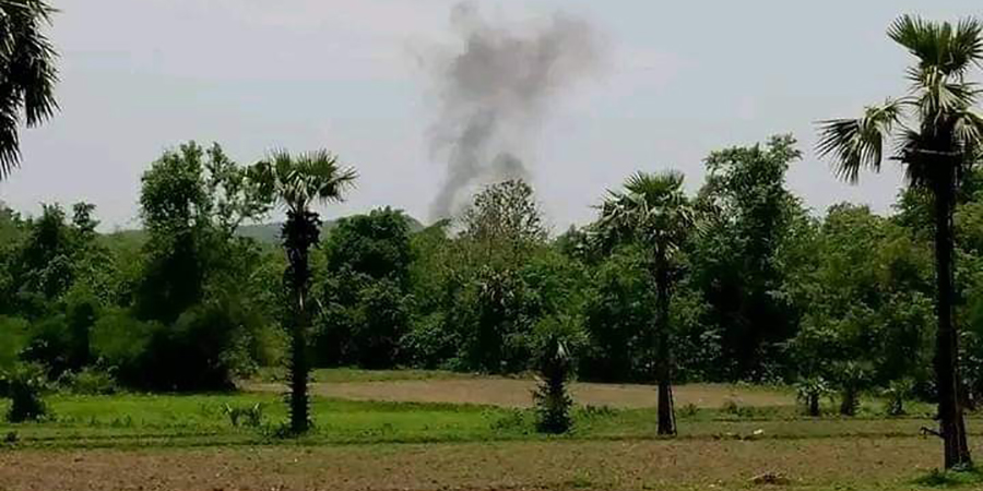 ဂန့်ဂေါမြို့နယ် ကျေးရွာများကို စစ်ကောင်စီတပ် မီးရှို့ဖျက်ဆီး၊ စစ်ကောင်စီတပ်စခန်းကို PDF တိုက်ခိုက်