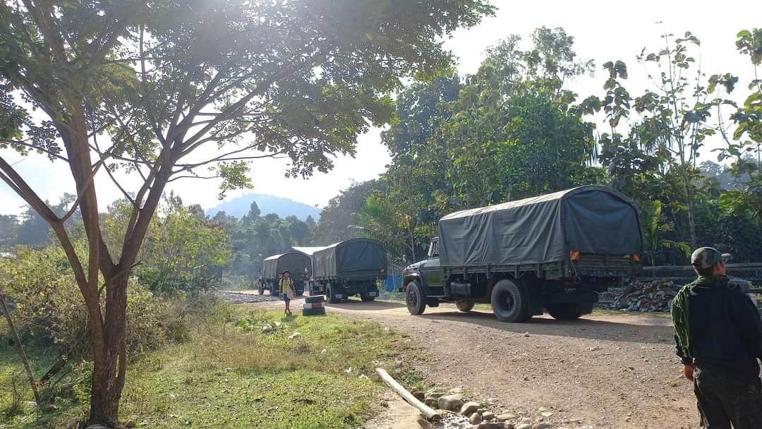 ကျိုက်ထိုမြို့နယ်တွင်  စစ်ကောင်စီယာဉ်တန်း မိုင်းဆွဲတိုက်ခိုက်ခံရ
