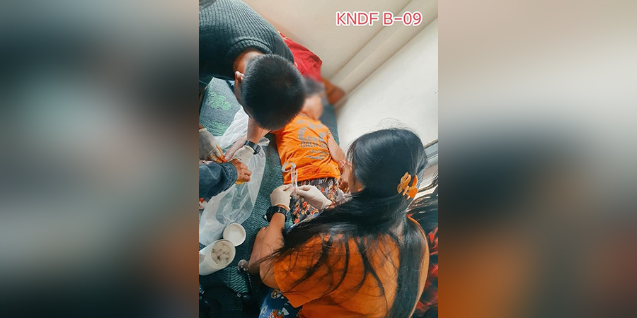 ဒီးမော့ဆိုတွင် တိုက်ပွဲဖြစ်၊ စစ်တပ်က ပစ်ခတ်သည့်လက်နက်ကြီးကျည်ထိမှန်ပြီး အမျိုးသမီး ၁ ဦး ဒဏ်ရာရ