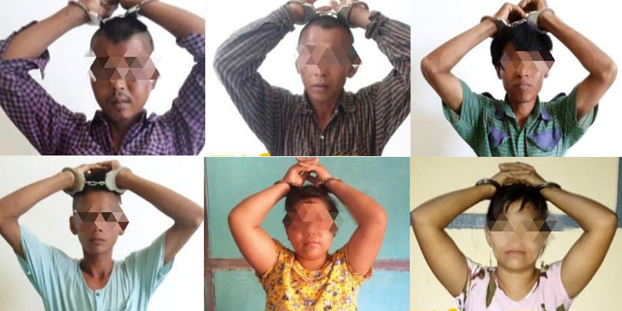 ပေါက်မြို့နယ်က ပြည်သူ ၆ ဦးကို စစ်ကောင်စီတပ် ဖမ်းဆီး