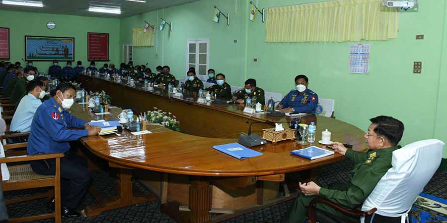 တပ်ဌာနချုပ်မှူးများ ကိုယ်တာဝန်ယူထားသည့်တပ်ကို စနစ်တကျကွပ်ကဲအုပ်ချုပ်ရန် စစ်ခေါင်းဆောင်တိုက်တွန်း