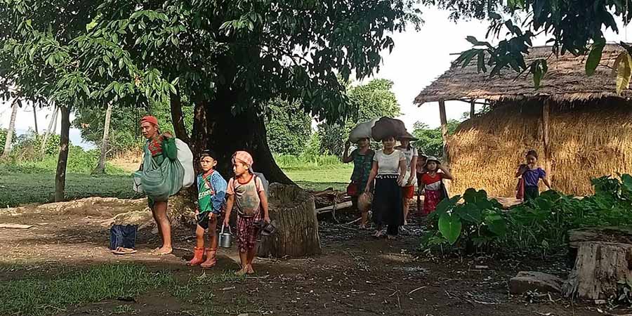ကျောက်ကြီးမြို့နယ်အတွင်း ကရင်ကျေးရွာအချို့ကို စစ်ကောင်စီတပ်က လက်နက်ကြီးဖြင့် ပစ်ခတ်