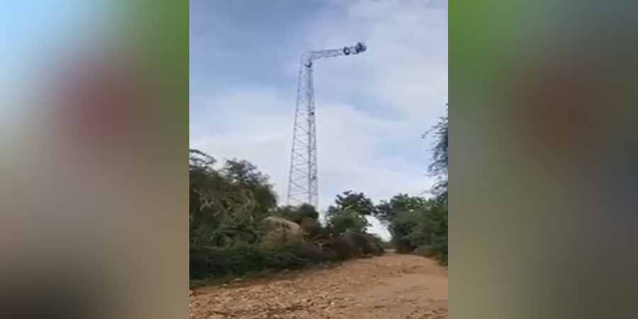 ဆားလင်းကြီးမြို့နယ်က MPT တာဝါတိုင်တခု ဖျက်ဆီးခံရ
