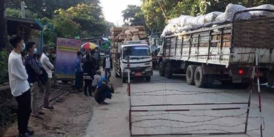 ဖားကန့်-မန္တလေးလမ်းတွင် ကျောက်စိမ်းအရိုင်းတုံး၊ မိုင်းနှင့် ကျည်ဆန်များ ဖမ်းဆီးရမိ