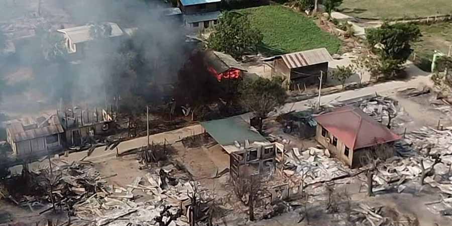 ချောင်းဦးမြို့တွင် စစ်ကောင်စီတပ် ပစ်ခတ်မှုကြောင့် သားအမိနှစ်ဦး သေဆုံး