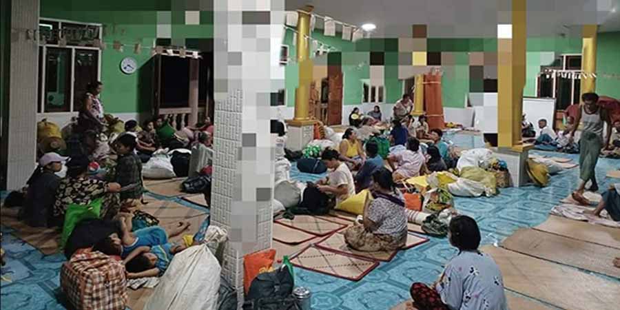 ဂန့်ဂေါမြို့နယ်တောင်ပိုင်းတွင် စစ်ရှောင်ပြည်သူ ၁၀၀၀ ကျော် အရေးပေါ်အကူညီလိုအပ်