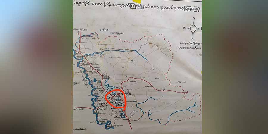 ကျောက်ကြီးမြို့နယ်တွင်  ရွာသား ၄ ဦး လက်နက်ကြီးကျည်ထိမှန် ဒဏ်ရာရ