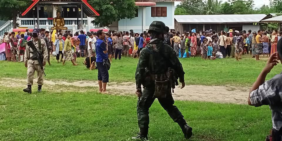 မြန်မာတိုက်လေယာဉ် ထိုင်းဘက်ကို ကျူးကျော်လာသဖြင့် ထိုင်းရွာသားများနှင့် ကျောင်းသားများ ဗုံးခိုကျင်းထဲ ဝင်ပုန်း