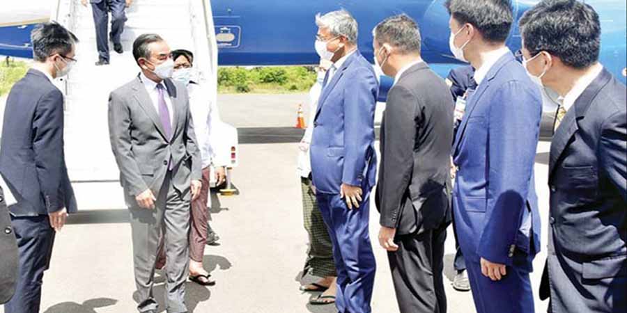 တရုတ် နိုင်ငံခြားရေးဝန်ကြီး ဝန်ယိ ပုဂံရောက်