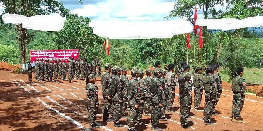 တမူး PDF တပ်ရင်း-၁ သင်တန်းဆင်းပွဲနှင့် တပ်ရင်းတနှစ်ပြည့် အခမ်းအနား ကျင်းပ