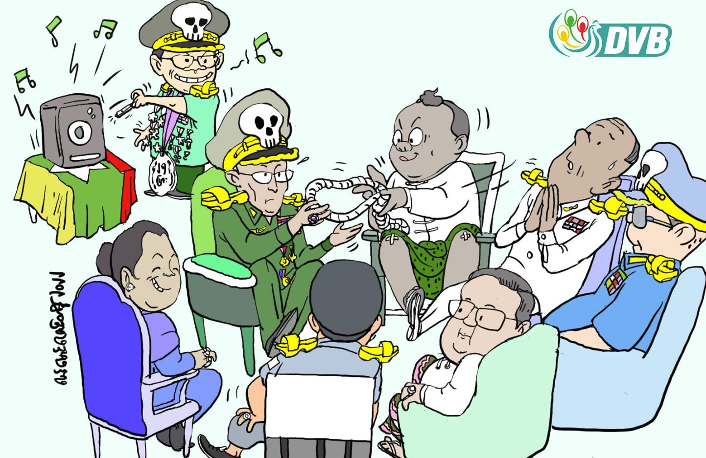 ဒီဗွီဘီကာတွန်း မောင်မောင်ဖောင်တိန်