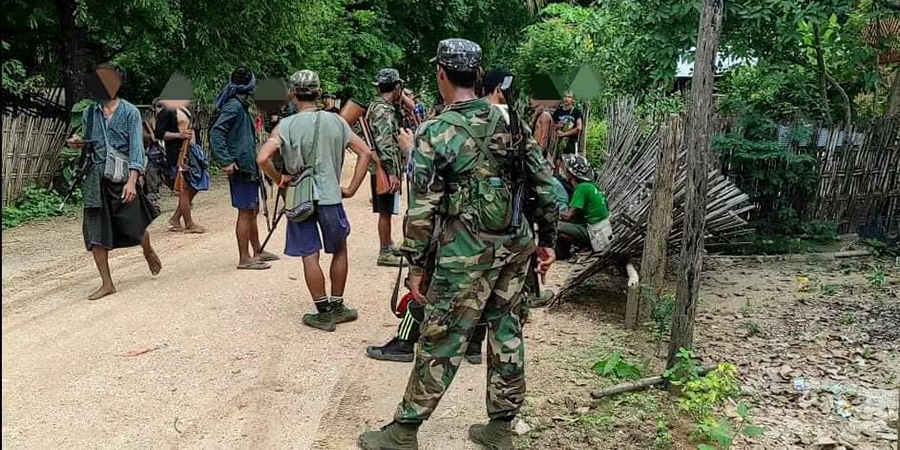 ထီးလင်းနှင့် ဆိပ်ဖြူမြို့နယ်တို့တွင် တိုက်ပွဲဖြစ်