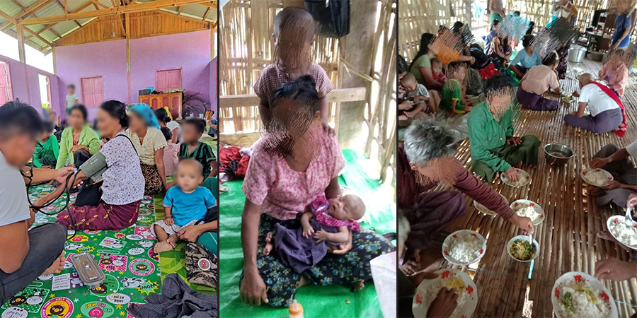 လောင်းရှည်ဒေသသို့ စစ်ရှောင်လာသည့် ပြည်သူ ၄၀၀ ကျော်အတွက် အရေးပေါ်အကူအညီ လိုအပ်