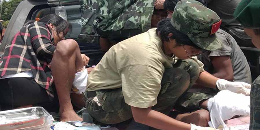 ဒီးမော့ဆိုမြို့ ကုန်းသာတိုက်ပွဲတွင် JPDF  ရဲဘော်တဦး မိုင်းနင်းမိ