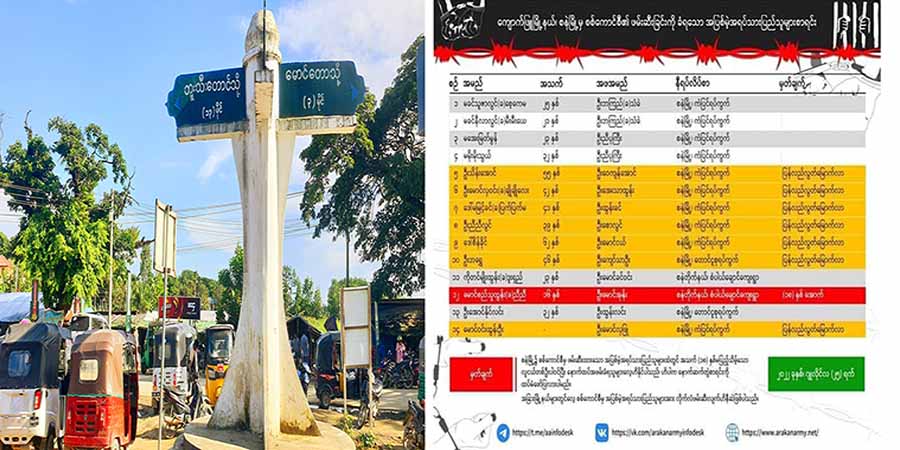 မောင်တောတွင် အေအေနှင့်ပတ်သက်သူများကို စစ်တပ်က စီးနင်းရှာဖွေနေ၊ စနဲမြို့က ပြည်သူ ၁၄ ဦး ဖမ်းဆီးခံရ