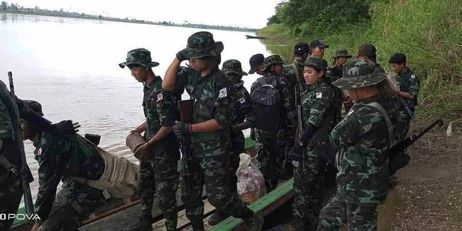 ချင်းတွင်းမြစ်အတွင်း စစ်ကောင်စီရေယာဥ်အုပ်စုကို အမျိုးသမီးကွန်မန်ဒိုအဖွဲ့ ပါဝင်တိုက်ခိုက်