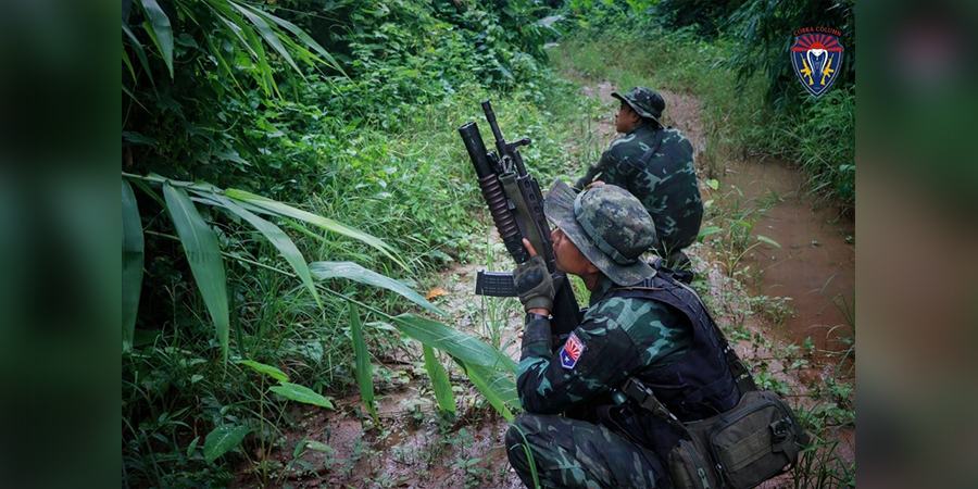 မြဝတီခရိုင် တိုက်ပွဲအတွင်း စစ်ကောင်စီက လေကြောင်းက တိုက်ခိုက်