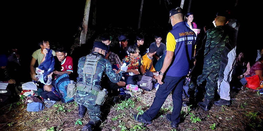 ထိုင်းသို့တရားမဝင် ဝင်ရောက်လာသည့် မြန်မာအလုပ်သမား ၁၀၀ ကျော် ထပ်မံဖမ်းဆီးခံရ