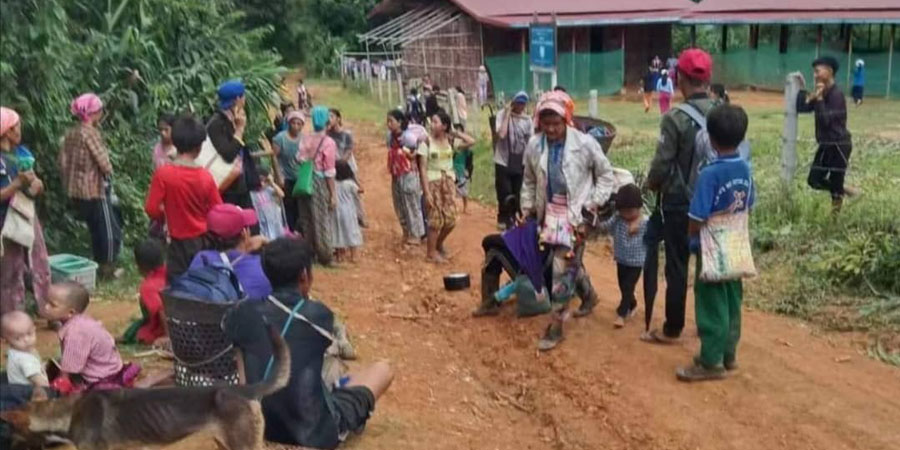 ဆဒုံးမြို့ရောက် စစ်ရှောင်ပြည်သူ ၁၀၀ ခန့် စားဝတ်နေရေး အခက်အခဲကြုံနေ