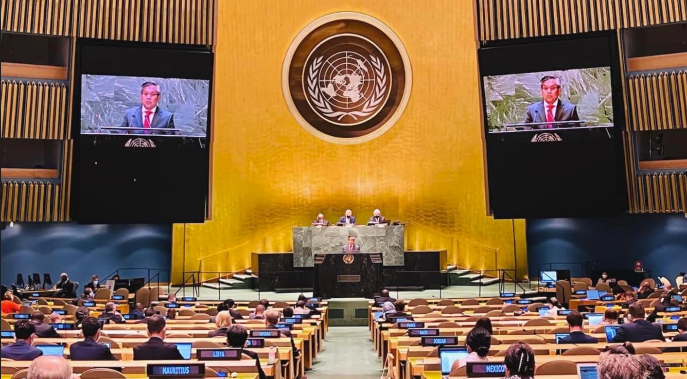 မြန်မာစစ်တပ်ကို လက်နက်တင်ပို့ရောင်းချမှု ရပ်တန့်ရန် သံအမတ်ကြီး ဦးကျော်မိုးထွန်း ကုလညီလာခံတွင် တောင်းဆို