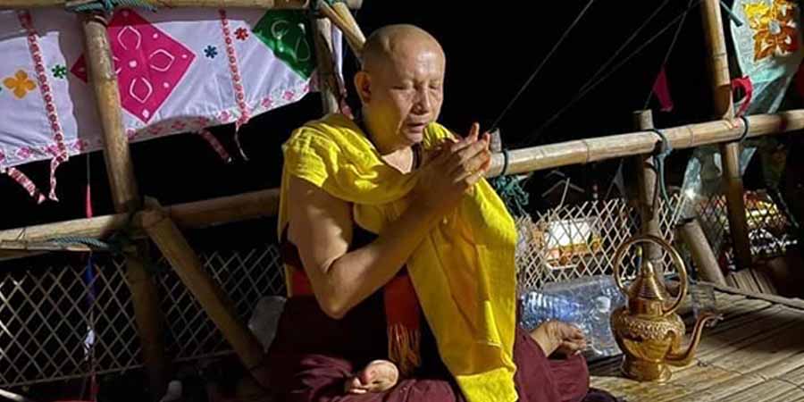 မိုင်းဖုန်းဆရာတော် စစ်ကောင်စီတပ်များ ပြင်ဆင်ထားသည့်နေရာသို့ မကြွချီဘဲ အခြားဒေသသို့  ကြွချီ