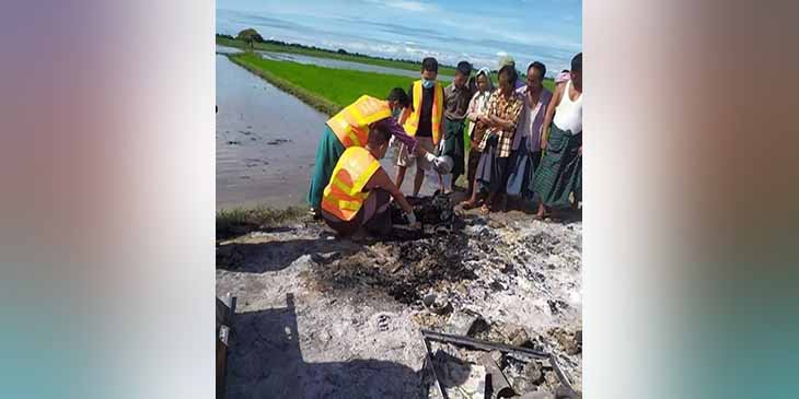 ဝမ်းတွင်းမြို့နယ်တွင် မီးလောင်သေဆုံးနေသည့် အလောင်း နှစ်လောင်းတွေ့ရှိ