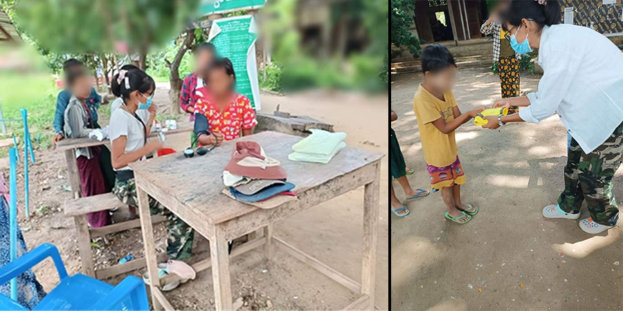 ပေါက် ပြည်သူ့ပညာရေး စာသင်ကျောင်းက ကလေးငယ်များကို PPC က ကျန်းမာရေးစစ်ဆေးပေး
