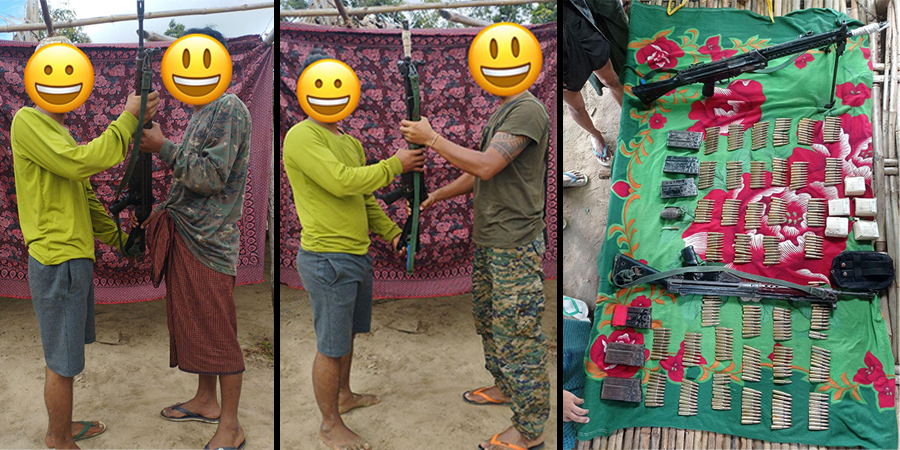 လက်နက်နှင့် အလင်းဝင်လာသူ ရဲ ၂ ဦးအား ဆုကြေးကျပ်သိန်း ၁၀၀ စီချီးမြှင့်ပြီး လွတ်မြောက်နယ်မြေပို့ဆောင်