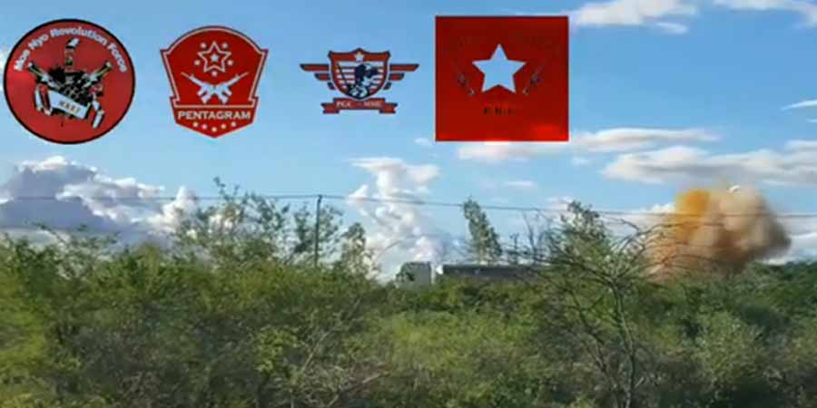 စစ်ကိုင်းတွင် စစ်ကောင်စီတပ်၏ လောင်စာဆီတင်ကားများ  မိုင်းဆွဲတိုက်ခိုက်ခံရ