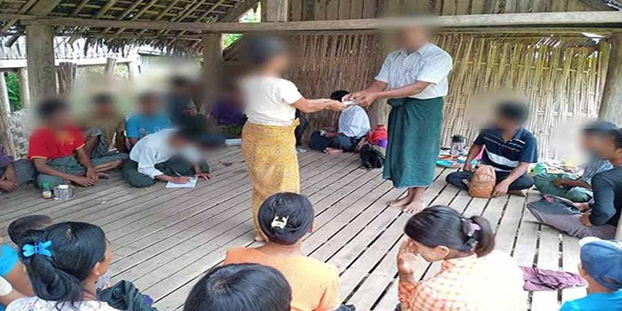 နေအိမ်မီးရှို့ခံရသည့် ပေါက်ပြည်သူများကို PPC က တအိမ်ထောင် ကျပ် ၁ သိန်းခွဲစီ ထောက်ပံ့